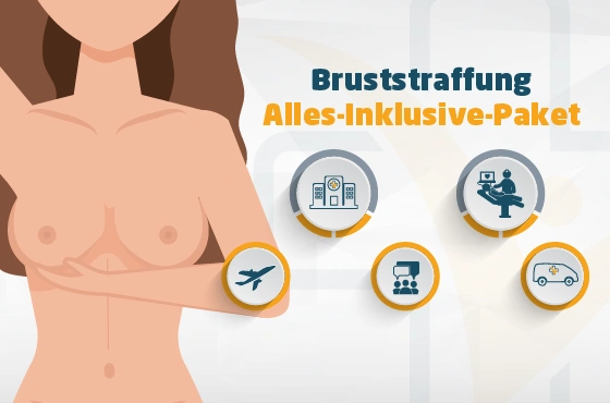 Bruststraffung Türkei – All-Inclusive-Pakete Bruststraffung in der Türkei in Antalya – Rundum-sorglos-Angebot
