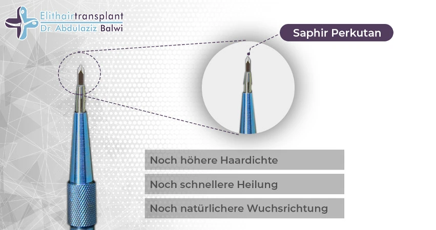 saphir perkutan methode haartransplantation